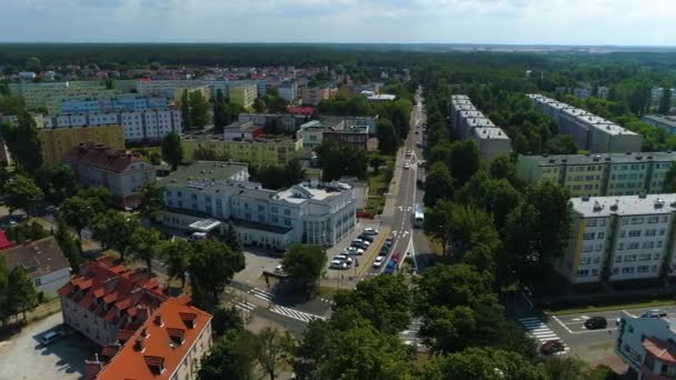 美丽的风景Ustka Piekny Krajobraz Aerial View Poland 高质量的4K镜头 — 图库视频影像