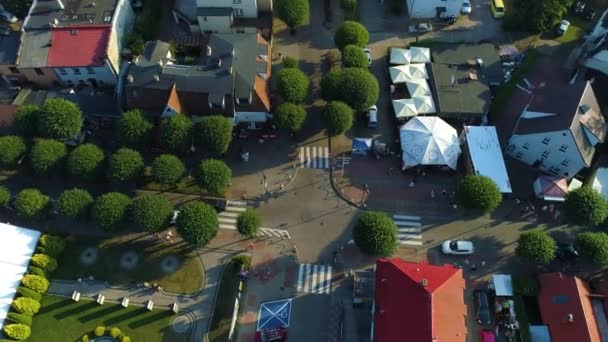 Centrul Din Jastarnia Centrum Aerial View Polonia Imagini Înaltă Calitate — Videoclip de stoc