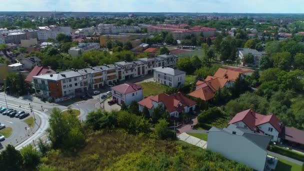 Beautiful Landscape Siedlce Krajobraz Aerial View Poland High Quality Footage — Stock Video
