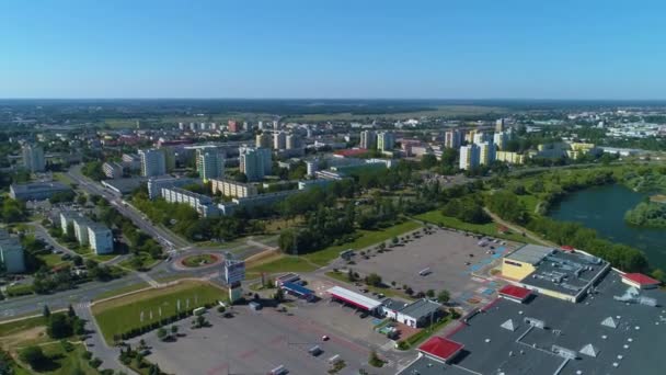 Gyönyörű Táj Konin Krajobraz Aerial View Lengyelország Kiváló Minőségű Felvételek — Stock videók