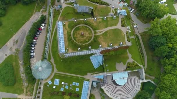 美丽的歌剧 Bialystok Filharmonia Aerial View 高质量的4K镜头 — 图库视频影像