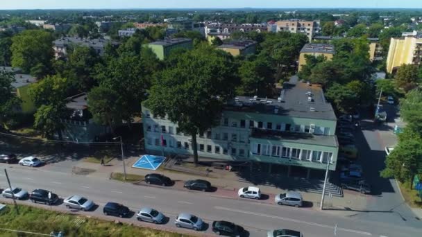 Tribunal Distrital Otwock Sad Rejonowy Vista Aérea Polônia Imagens Alta — Vídeo de Stock