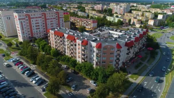 アパートメントLomza Bloki Krajobraz Airial View Poland 高品質4K映像 — ストック動画