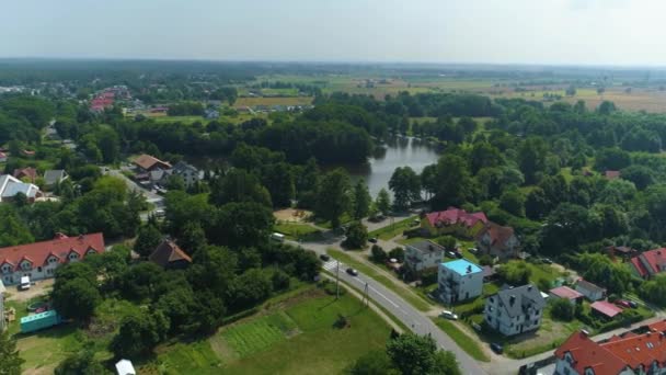 Beautiful Landscape Jantar Piekny Krajobraz Aerial View Poland High Quality — Stock Video