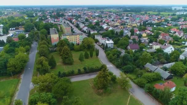Schönes Panorama Ostroleka Krajobraz Luftaufnahme Polen Hochwertiges Filmmaterial — Stockvideo