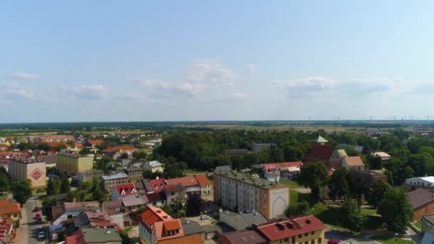 Panoráma Kastélymúzeum Darlowo Zamek Ksiazat Pomorskich Muzeum Aerial View Lengyelország — Stock videók