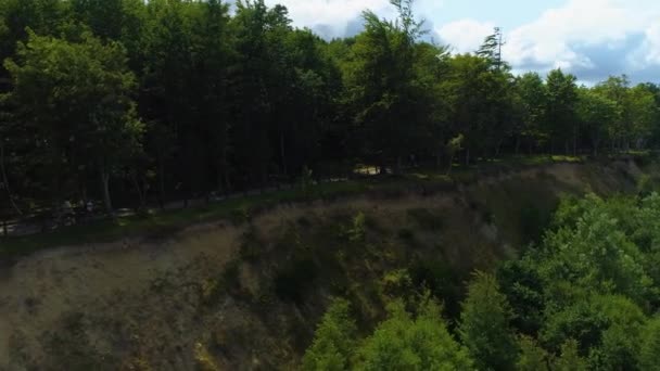 Seaside Boulevard Jastrzebia Gora Bulwar Nadmorski Vista Aérea Polonia Imágenes — Vídeos de Stock