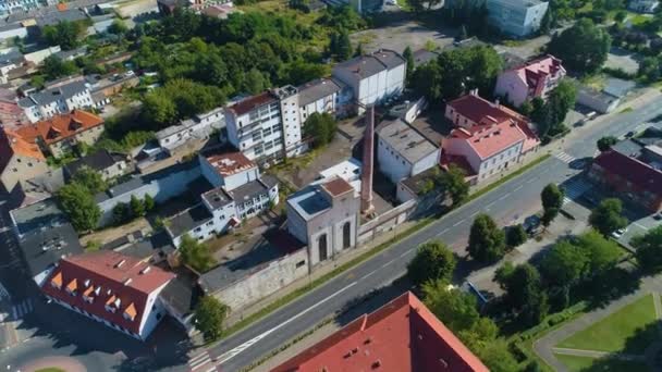 Factory Kolska Street Konin Komin Aerial View Polsko Vysoce Kvalitní — Stock video