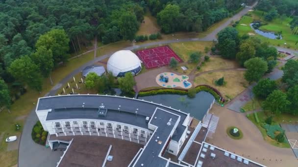 Hotel Holiday Inn Resort Otwock Spa Aerial View Poland High — Stock Video