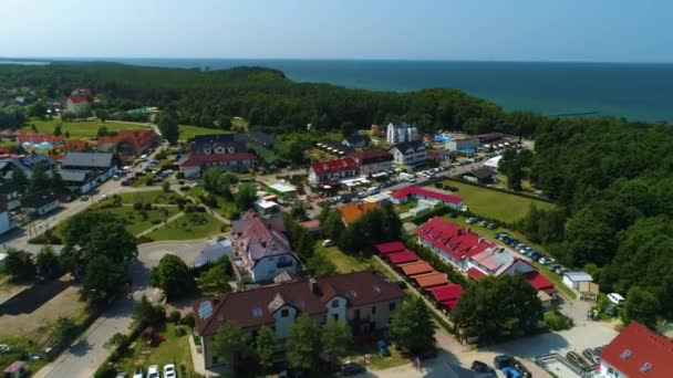 Krásná Krajina Wicie Piekny Krajobraz Aerial View Polsko Vysoce Kvalitní — Stock video
