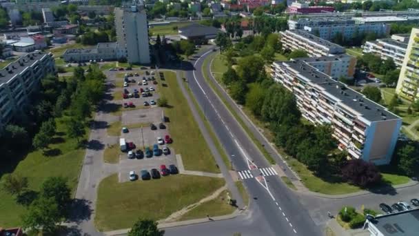 Paisagem Bonita Konin Krajobraz Vista Aérea Polónia Imagens Alta Qualidade — Vídeo de Stock
