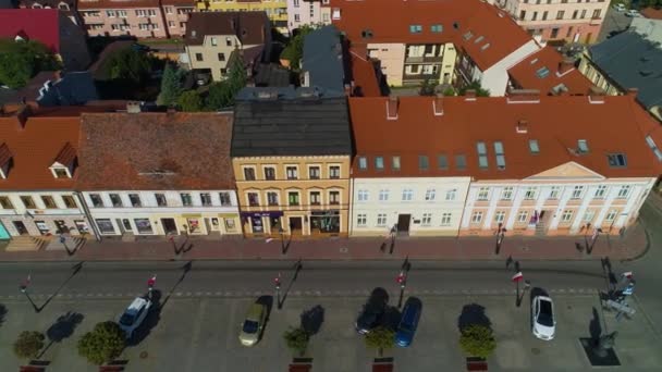 Centre Vieille Ville Konin Stare Miasto Vue Aérienne Pologne Images — Video