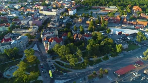 美しい公園Kosciuszki Gniezno空の景色ポーランド 高品質4K映像 — ストック動画