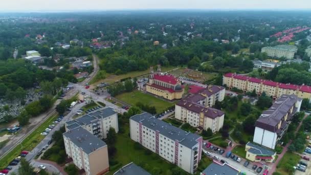 Pruszkow Güzel Panorama Krajobraz Hava Manzarası Polonya Yüksek Kalite Görüntü — Stok video