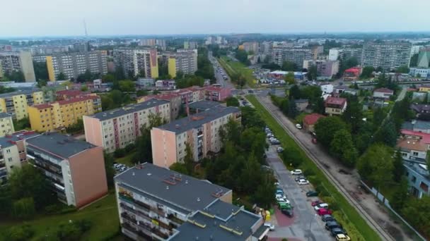 Vackra Panorama Pruszkow Antenn Utsikt Över Polen Högkvalitativ Film — Stockvideo