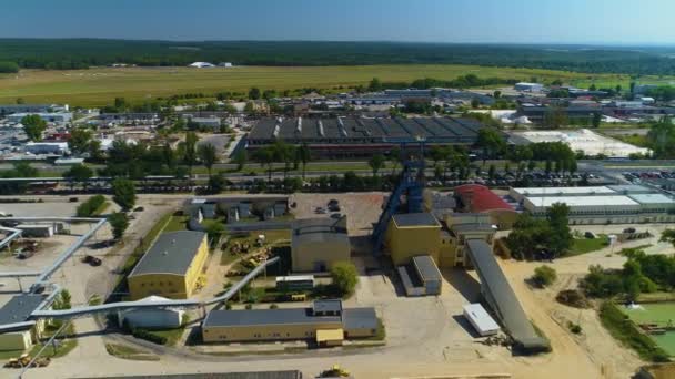 Zona Industriale Lubin Obszar Przemyslowy Vista Aerea Polonia Filmati Alta — Video Stock