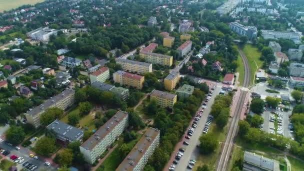 Beautiful Panorama Casa Propiedad Pruszkow Vista Aérea Polonia Imágenes Alta — Vídeos de Stock