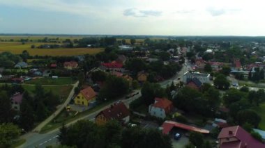 Güzel peyzaj manzarası Stegna Havacılık Polonya. Yüksek kalite 4k görüntü