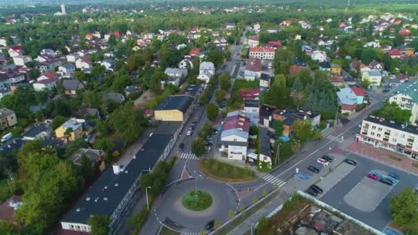 Schönes Panorama Otwock Krajobraz Luftaufnahme Polen Hochwertiges Filmmaterial — Stockvideo