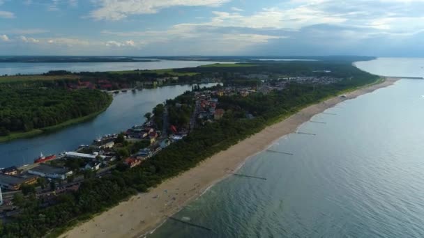 아름다운 Dziwnow Piekny Krajobraz Aerial View 폴란드 고품질 — 비디오