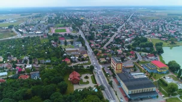 Landschaft Arcadia Lagune Suwalki Zalew Arkadia Luftaufnahme Polen Hochwertiges Filmmaterial — Stockvideo