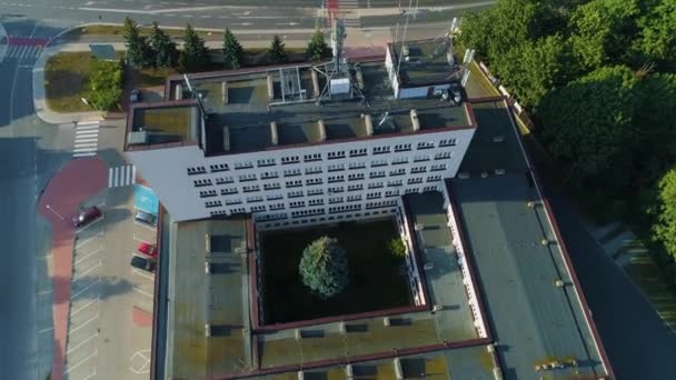Podlaska Urzad Pracy Air View 波兰就业办公室 高质量的4K镜头 — 图库视频影像
