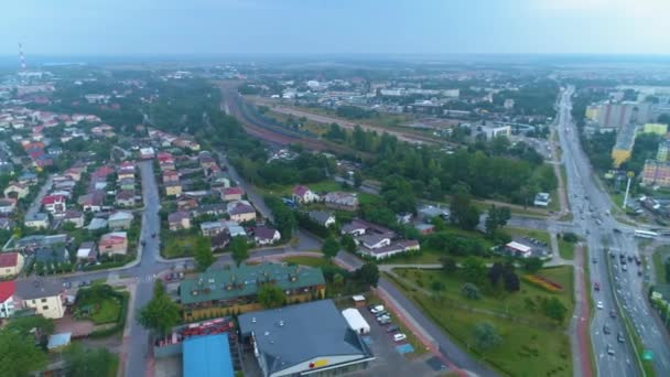 Vista Aérea Bonita Panorama Suwalki Krajobraz Polônia Imagens Alta Qualidade — Vídeo de Stock