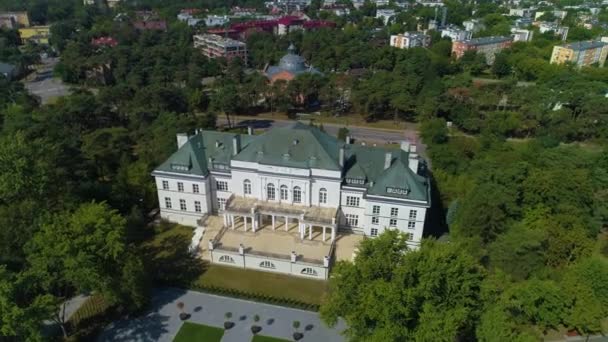 폴란드 고등학교 Liceum Galczynskiego Aerial View 폴란드 고품질 — 비디오