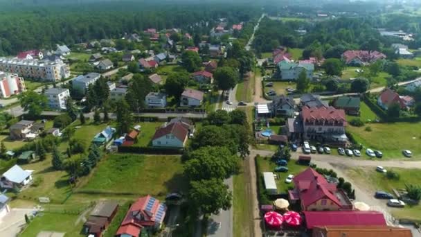 Красивый Пейзаж Jantar Piekny Krajobraz Aerial View Poland Высококачественные Кадры — стоковое видео