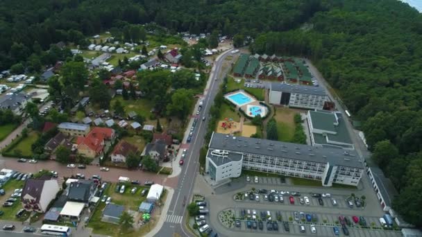 Resort Pustkowo Osrodek Wczasowy Zem Aerial View Πολωνία Υψηλής Ποιότητας — Αρχείο Βίντεο