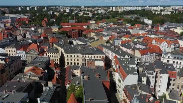 Old Town Torun Stare Miasto Aerial View Poland Vysoce Kvalitní — Stock video