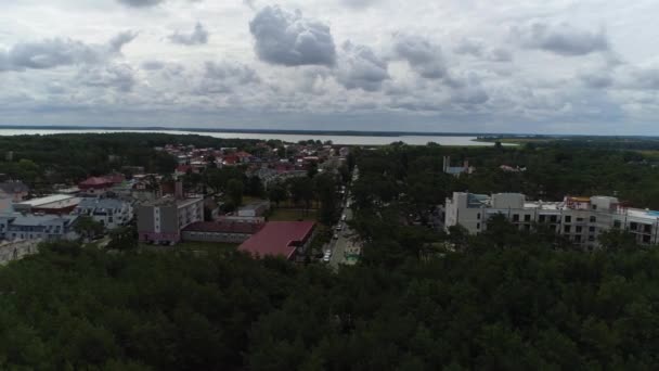 Beautiful Landscape Miedzywodzie Piekny Krajobraz Aerial View Poland 고품질 — 비디오