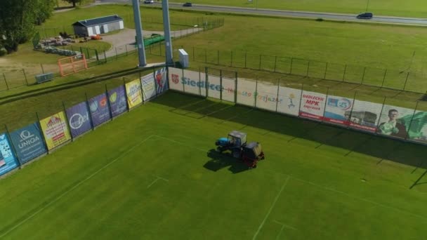 Stadion Pogon Siedlce Stadion Aerial View Poland Wysokiej Jakości Materiał — Wideo stockowe