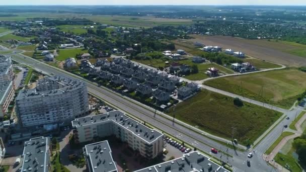 폴란드 Aerial View Poland 폴란드의 도시이다 고품질 — 비디오
