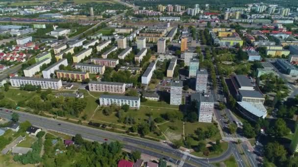 Gyönyörű Landscape House Estate Konin Krajobraz Aerial View Lengyelország Kiváló — Stock videók