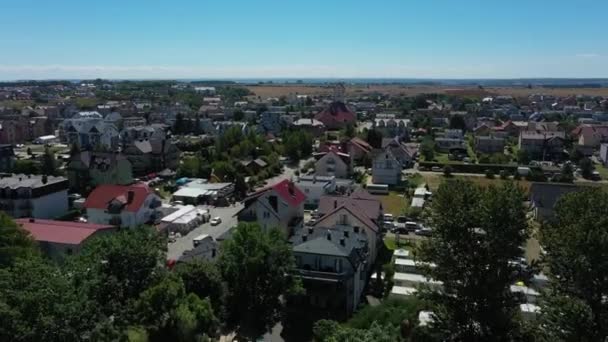 Hermoso Paisaje Chlapowo Piekny Krajobraz Vista Aérea Polonia Imágenes Alta — Vídeos de Stock