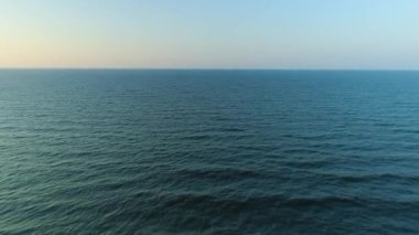 Baltık Denizi Kuznica Morze Baltyckie Hava Görüntüsü Polonya. Yüksek kalite 4k görüntü