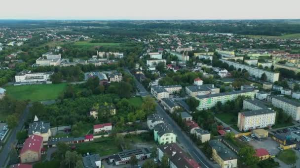 Vackra Landskap Ciechocinek Piekny Krajobraz Flygfoto Polen Högkvalitativ Film — Stockvideo