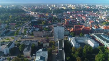 Güzel manzara Bydgoszcz Krajobraz Hava Görüntüsü Polonya. Yüksek kalite 4k görüntü