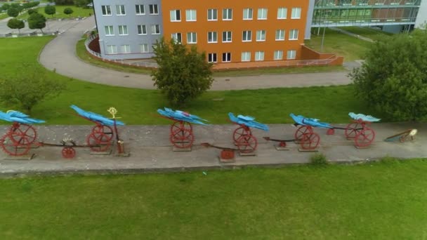 University Technology Koszalin Polgani Hnika Aerial View Poland高质量的4K镜头 — 图库视频影像