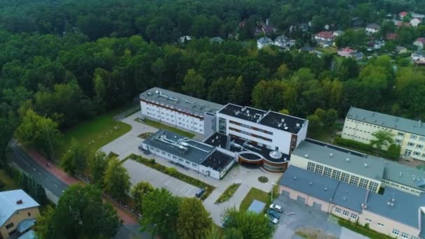 Centro Escolar Especial Piaseczno Osrodek Wychowawczy Vista Aérea Polônia Imagens — Vídeo de Stock