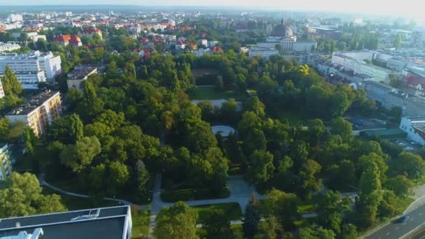 Folk Park Bydgoszcz Park Ludowy Luftaufnahme Polen Hochwertiges Filmmaterial — Stockvideo