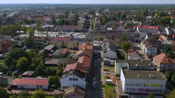 Lindo Apartamento Paisagem Konskie Warszawska Vista Aérea Polónia Imagens Alta — Vídeo de Stock