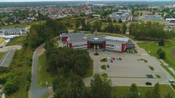 Parco Acquatico Pila Aquapark Vista Aerea Polonia Filmati Alta Qualità — Video Stock