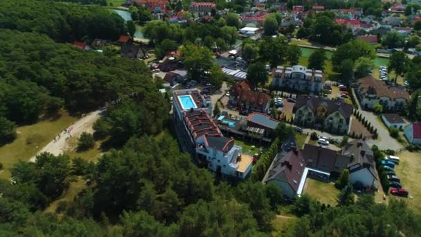 Güzel Manzara Rowy Piekny Krajobraz Hava Görüntüsü Polonya Yüksek Kalite — Stok video