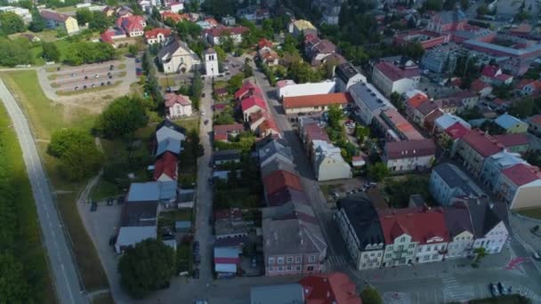 美しいパノラマOstroleka Krajobraz空撮ポーランド 高品質4K映像 — ストック動画