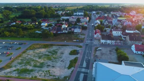 Όμορφο Πανόραμα Της Biala Podlaska Krajobraz Aerial View Πολωνία Υψηλής — Αρχείο Βίντεο