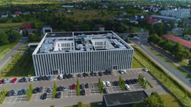 Bölge Mahkemesi Siedlce Rejonowy Hava Görüntüsü Polonya. Yüksek kalite 4k görüntü