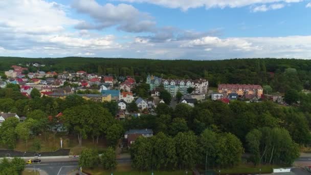 Beautiful Landscape Miedzyzdroje Piekny Krajobraz Aerial View Poland High Quality — Stock Video