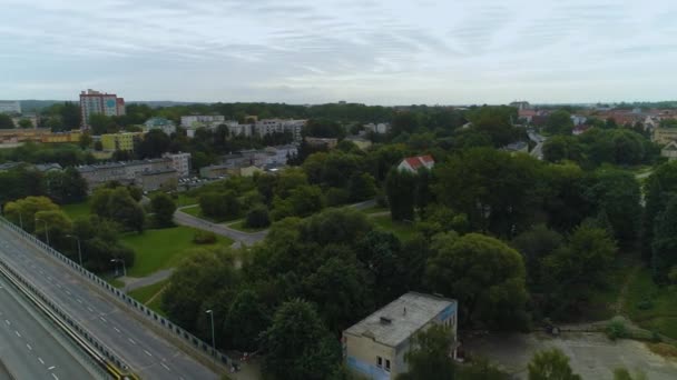 Sports Valley Koszalin Sportowa Dolina Aerial View Πολωνία Υψηλής Ποιότητας — Αρχείο Βίντεο